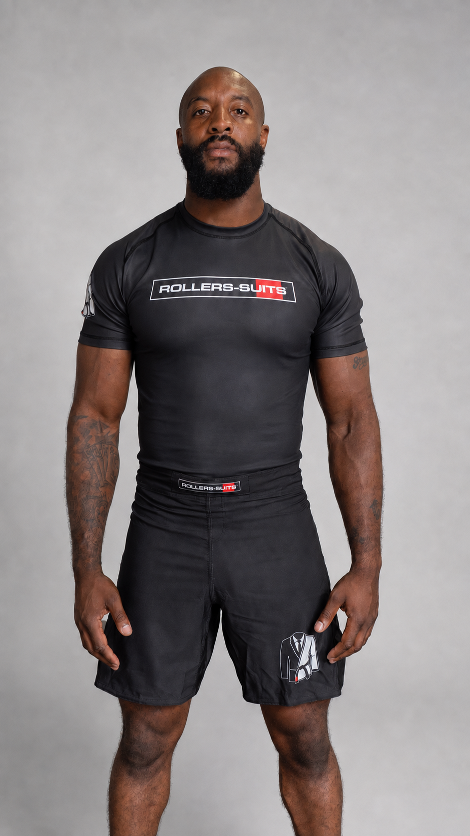 Rollers-Suits Black Basic RashGuard