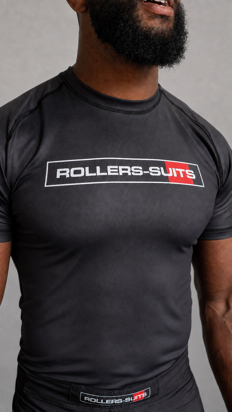 Rollers-Suits Black Basic RashGuard